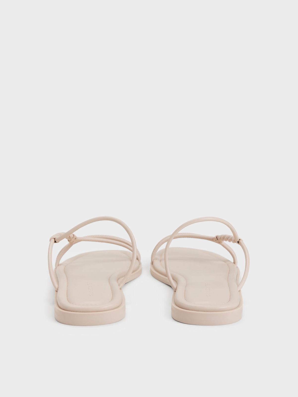 CHARLES & KEITH Best Seller | Fianna Twist-Strap Slide Sandals - Beige