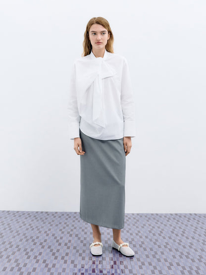 CHARLES & KEITH Great Value | Leather Mesh Beaded Mary Jane Flats - Chalk