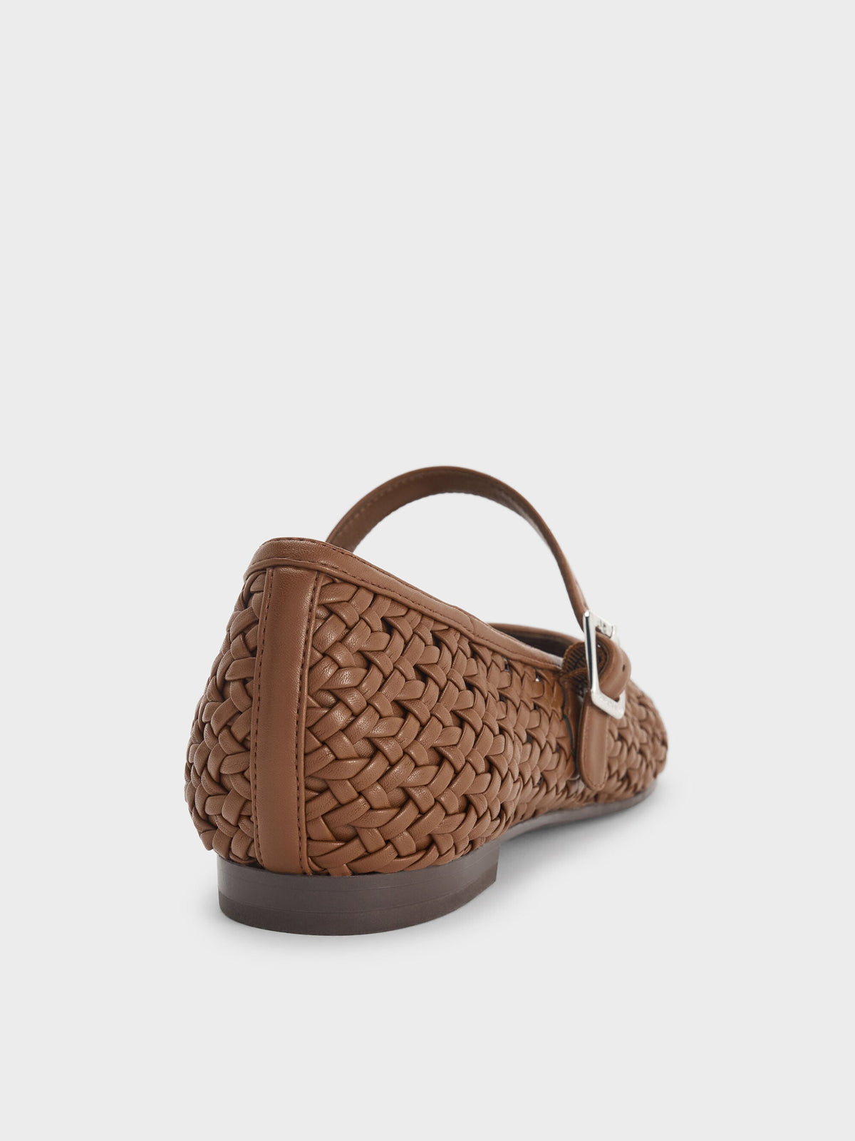 CHARLES & KEITH Best Price | Woven Mary Jane Flats - Brown