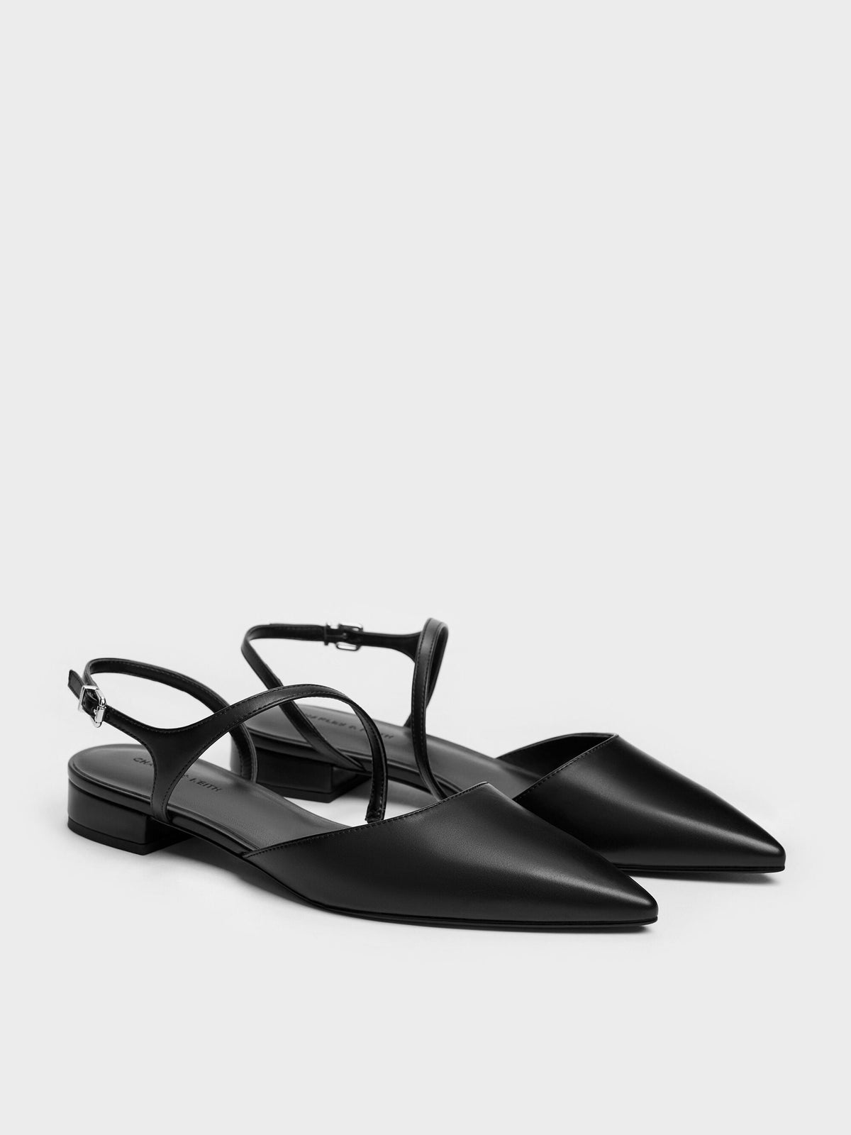 CHARLES & KEITH Best Price | Cordelia Pointed Slingback Flats - Black