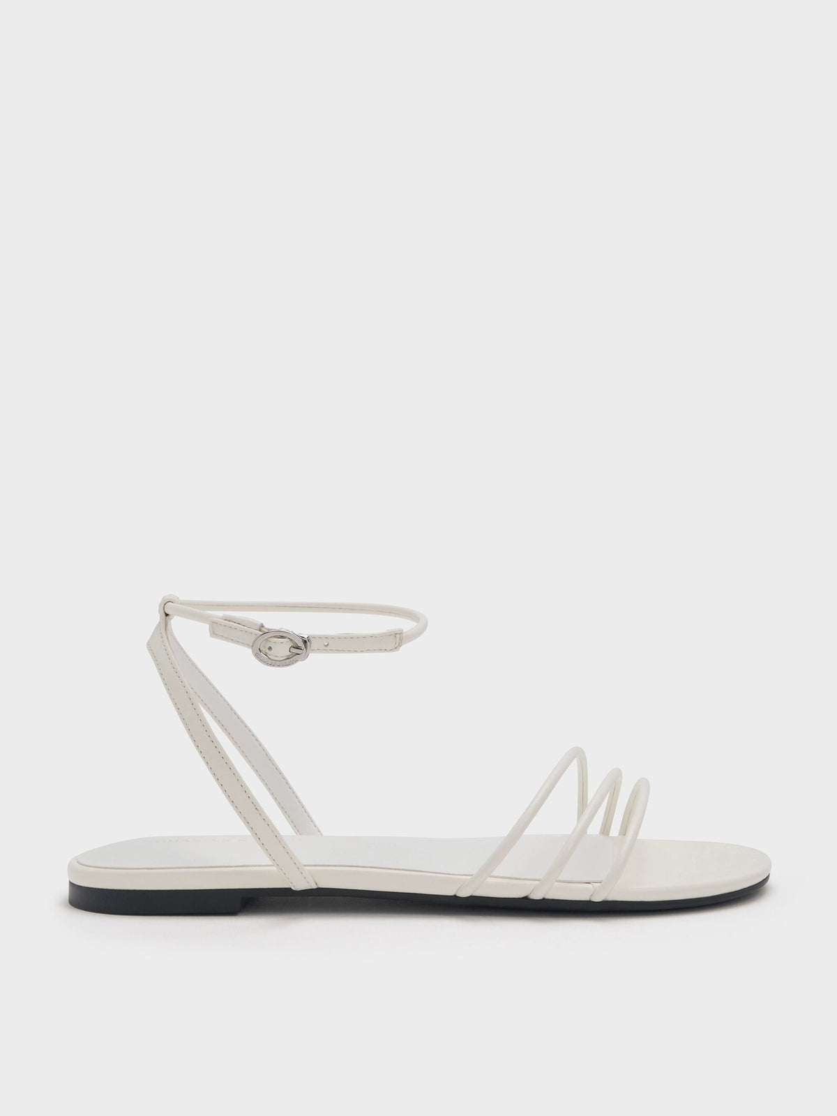 CHARLES & KEITH Featured | Triple-Strap Sandals - White