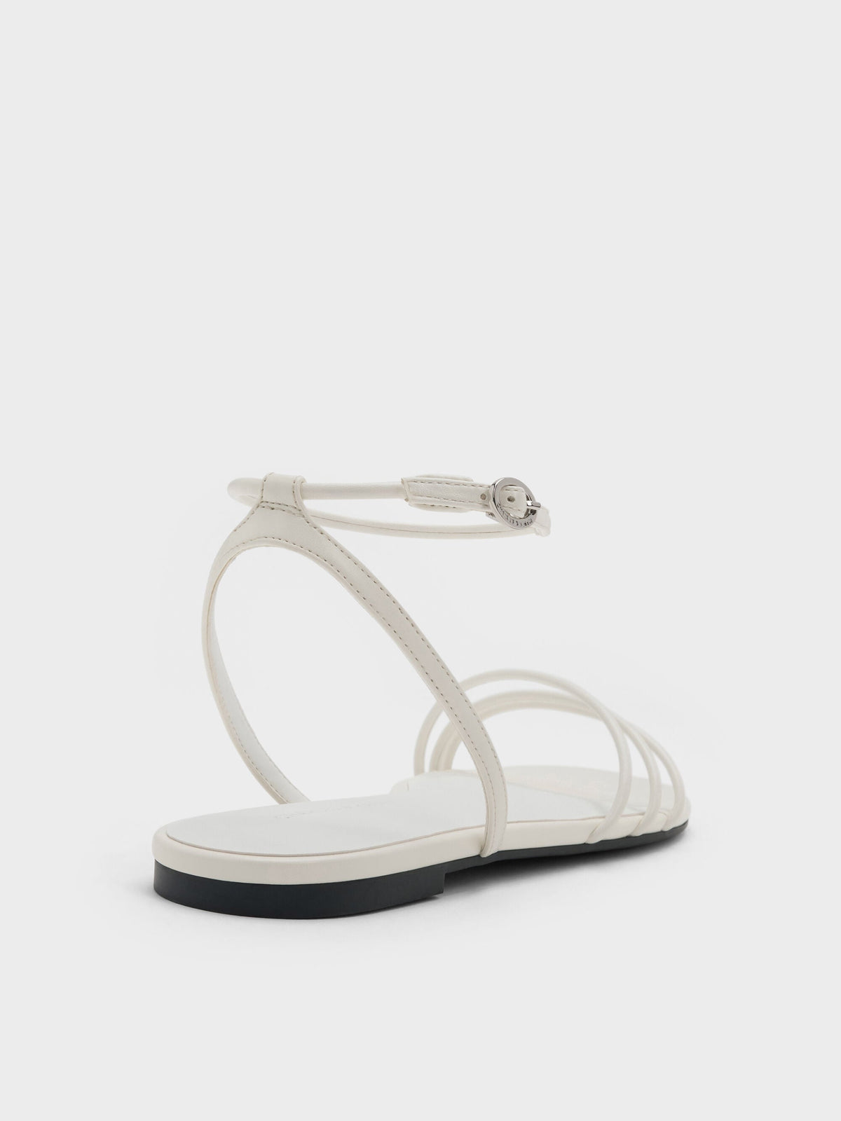 CHARLES & KEITH Featured | Triple-Strap Sandals - White