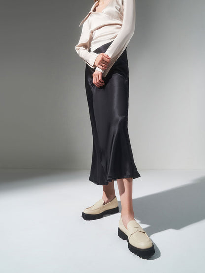 CHARLES & KEITH Special Offer | Chunky Penny Loafers - Chalk