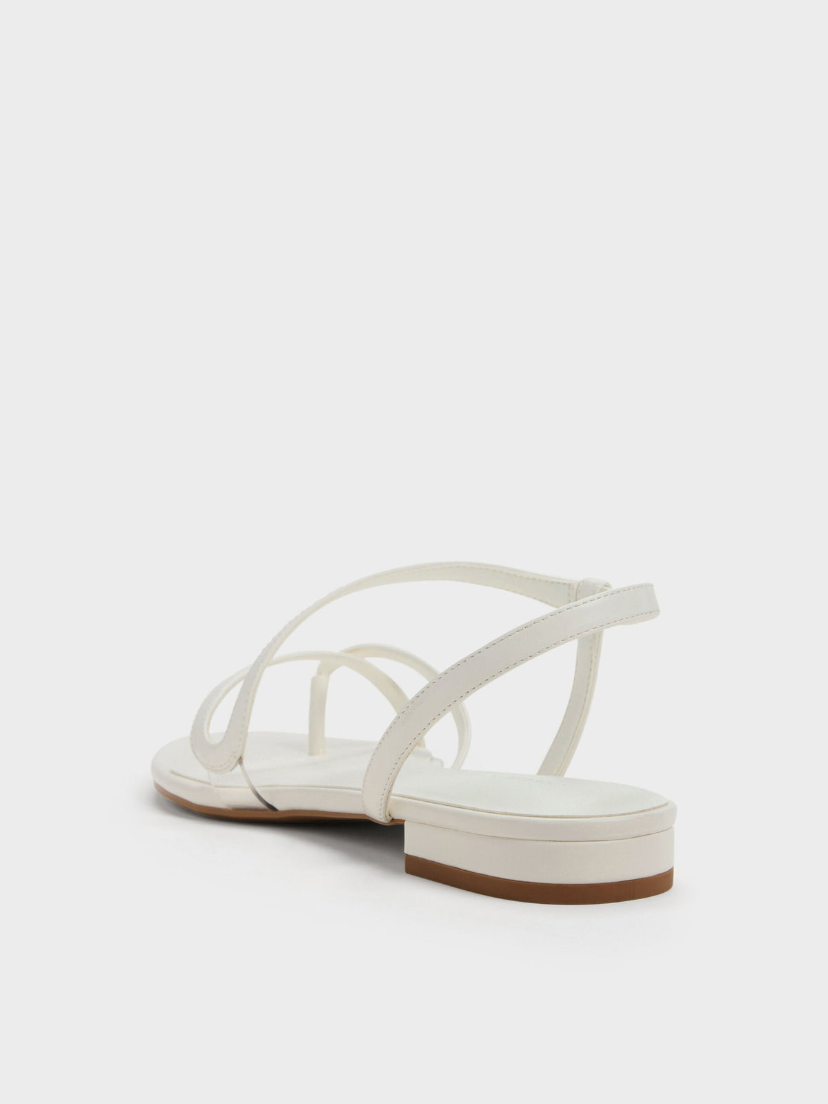 CHARLES & KEITH Hot Sale | Arden Wavy Toe-Ring Sandals - Chalk
