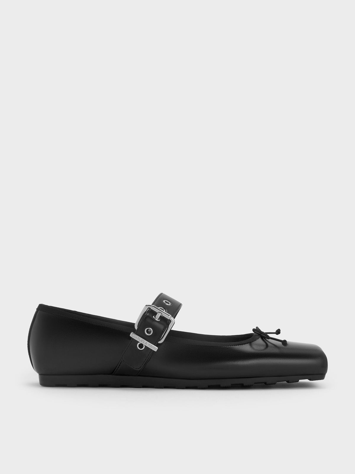CHARLES & KEITH Everyday | Myler Bow Mary Janes - Black