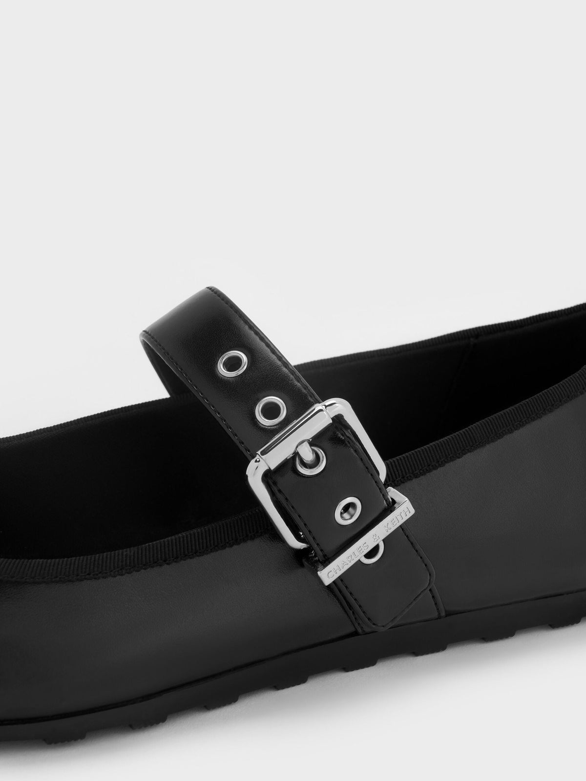 CHARLES & KEITH Everyday | Myler Bow Mary Janes - Black