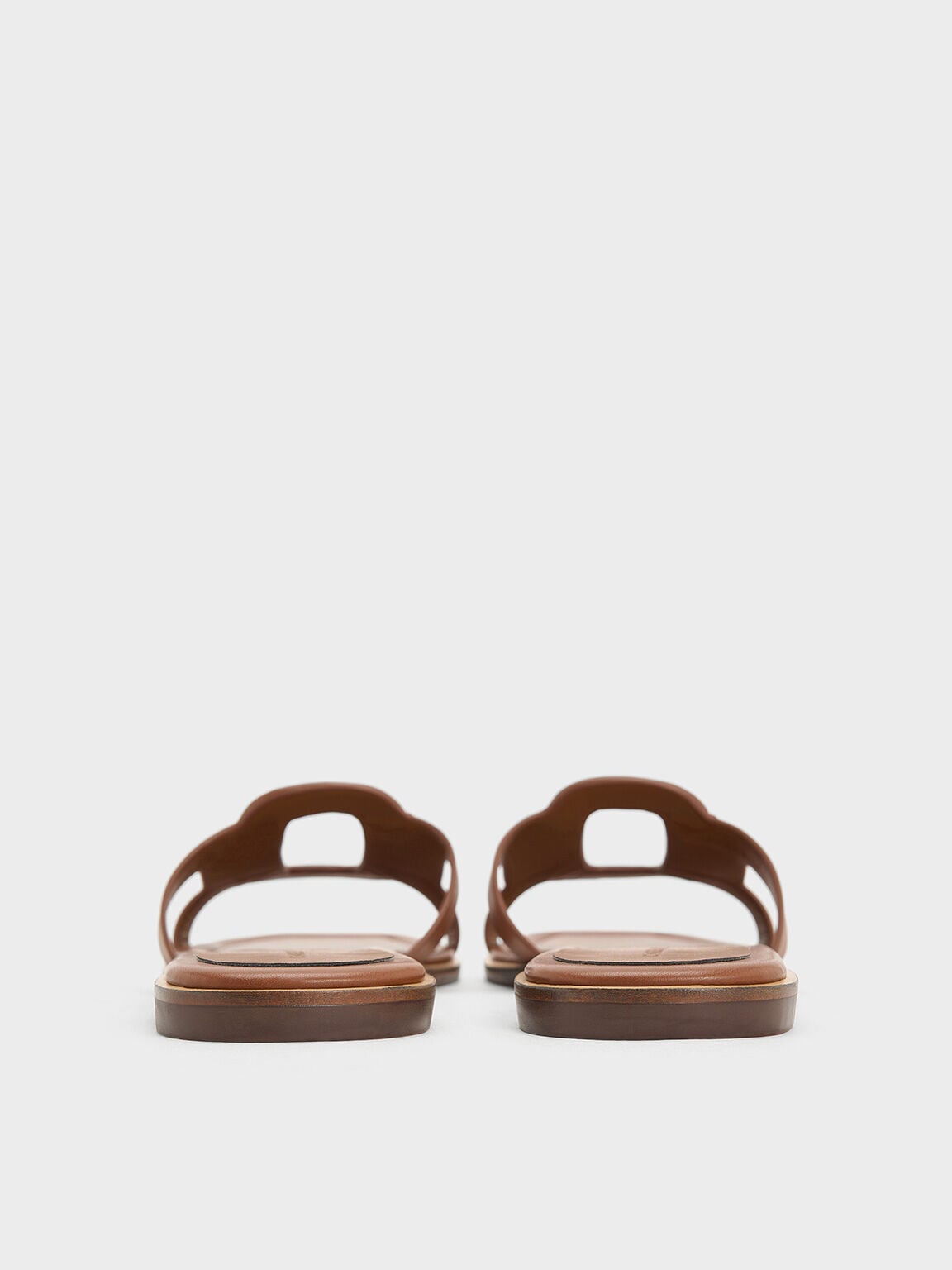 CHARLES & KEITH Special Offer | Easley Cut-Out Slide Sandals - Caramel