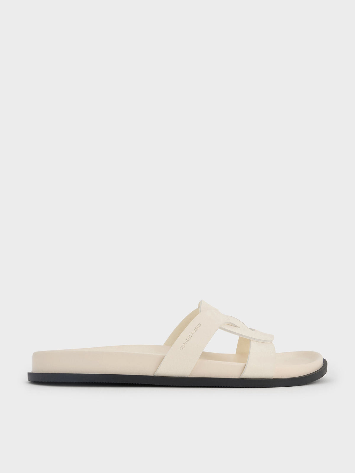 CHARLES & KEITH Classic | Fannie Interwoven Slide Sandals - Cream