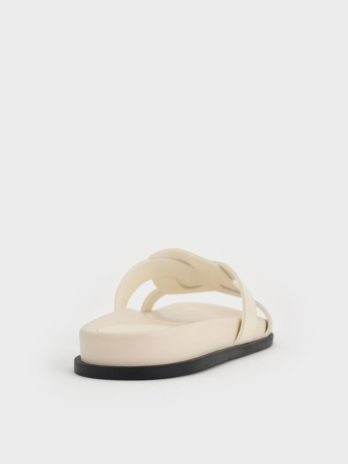CHARLES & KEITH Classic | Fannie Interwoven Slide Sandals - Cream