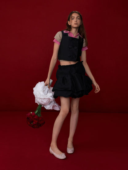 CHARLES & KEITH Trending | Embroidered-Mesh Bow Ballet Flats - Light Pink
