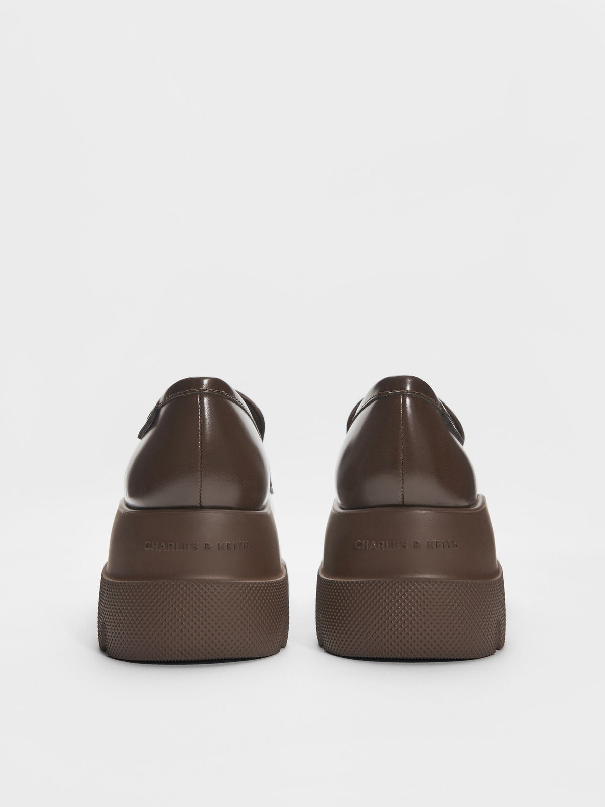CHARLES & KEITH Best Price | Leoi Platform Penny Loafers - Dark Brown