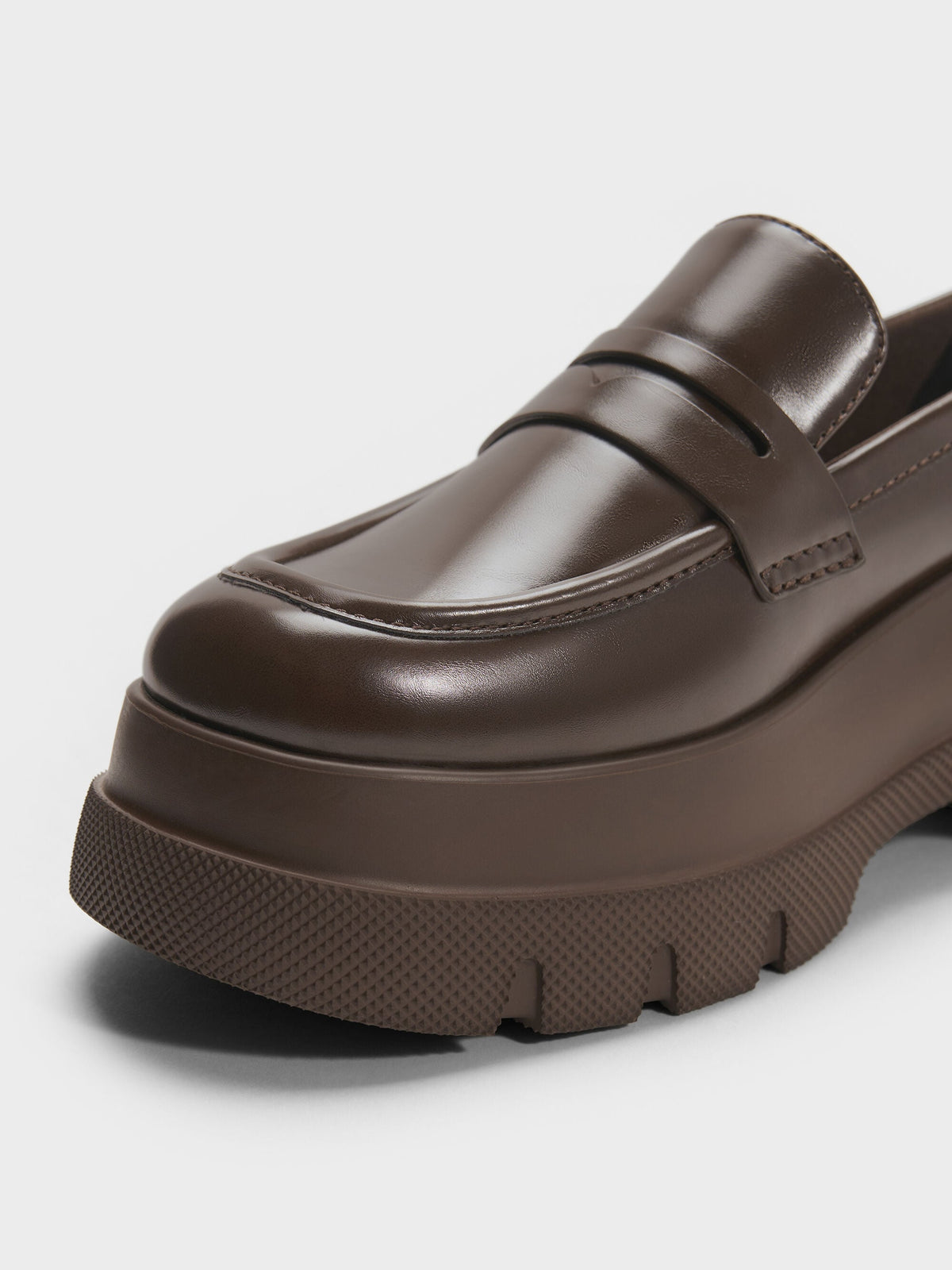 CHARLES & KEITH Best Price | Leoi Platform Penny Loafers - Dark Brown