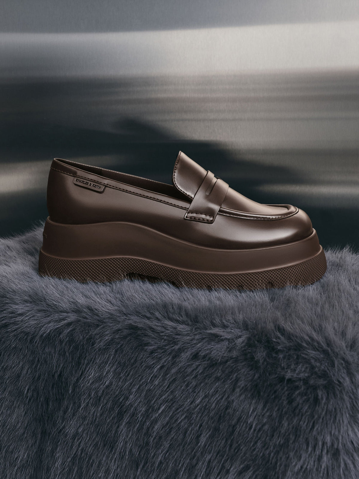 CHARLES & KEITH Best Price | Leoi Platform Penny Loafers - Dark Brown