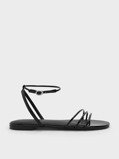 CHARLES & KEITH Exclusive | Triple-Strap Sandals - Black Box