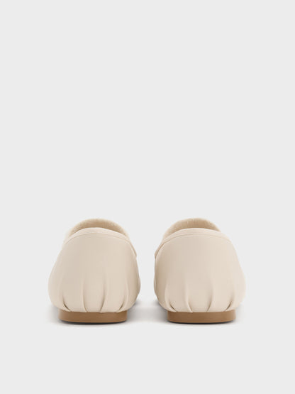 CHARLES & KEITH Best Seller | Winona Mary Jane Flats - Chalk