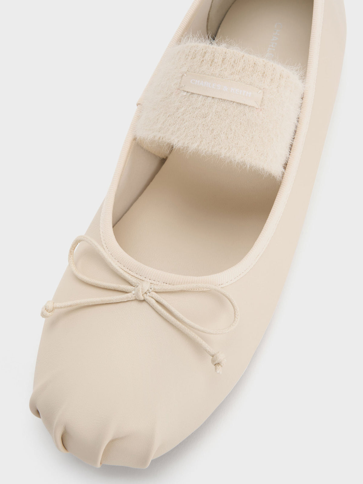 CHARLES & KEITH Best Seller | Winona Mary Jane Flats - Chalk