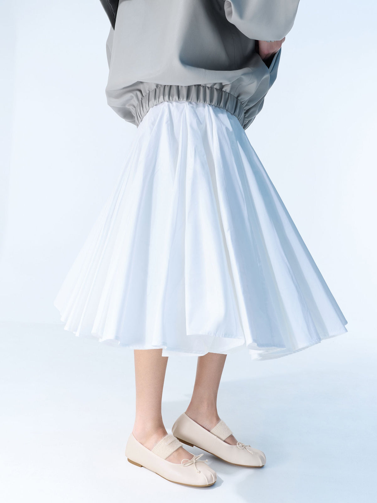 CHARLES & KEITH Best Seller | Winona Mary Jane Flats - Chalk