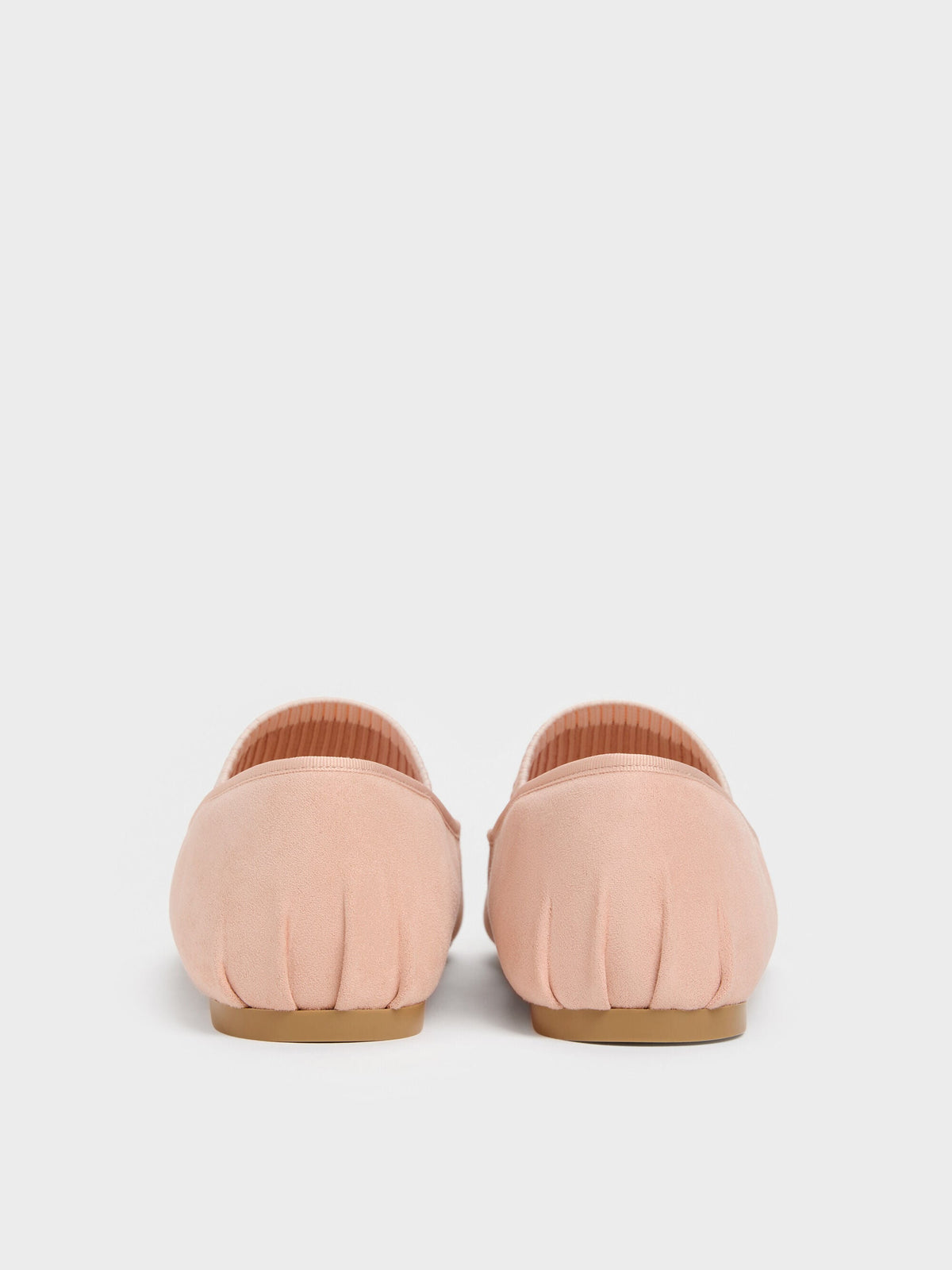CHARLES & KEITH Smart Buy | Winona Faux Suede Mary Jane Flats - Blush
