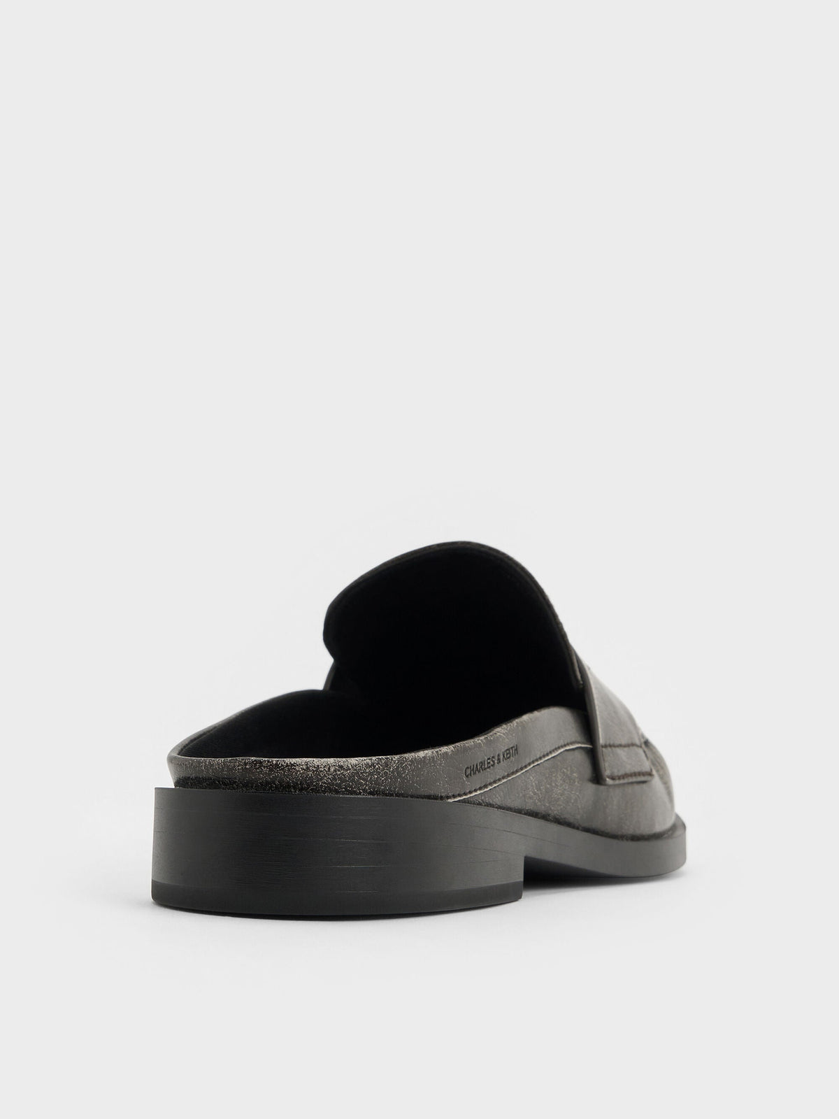 CHARLES & KEITH Customer Favorite | Dylan Penny Loafer Mules - Grey