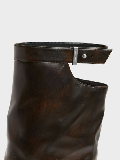 CHARLES & KEITH Trending | Cut-Out Stiletto Knee-High Boots - Brown