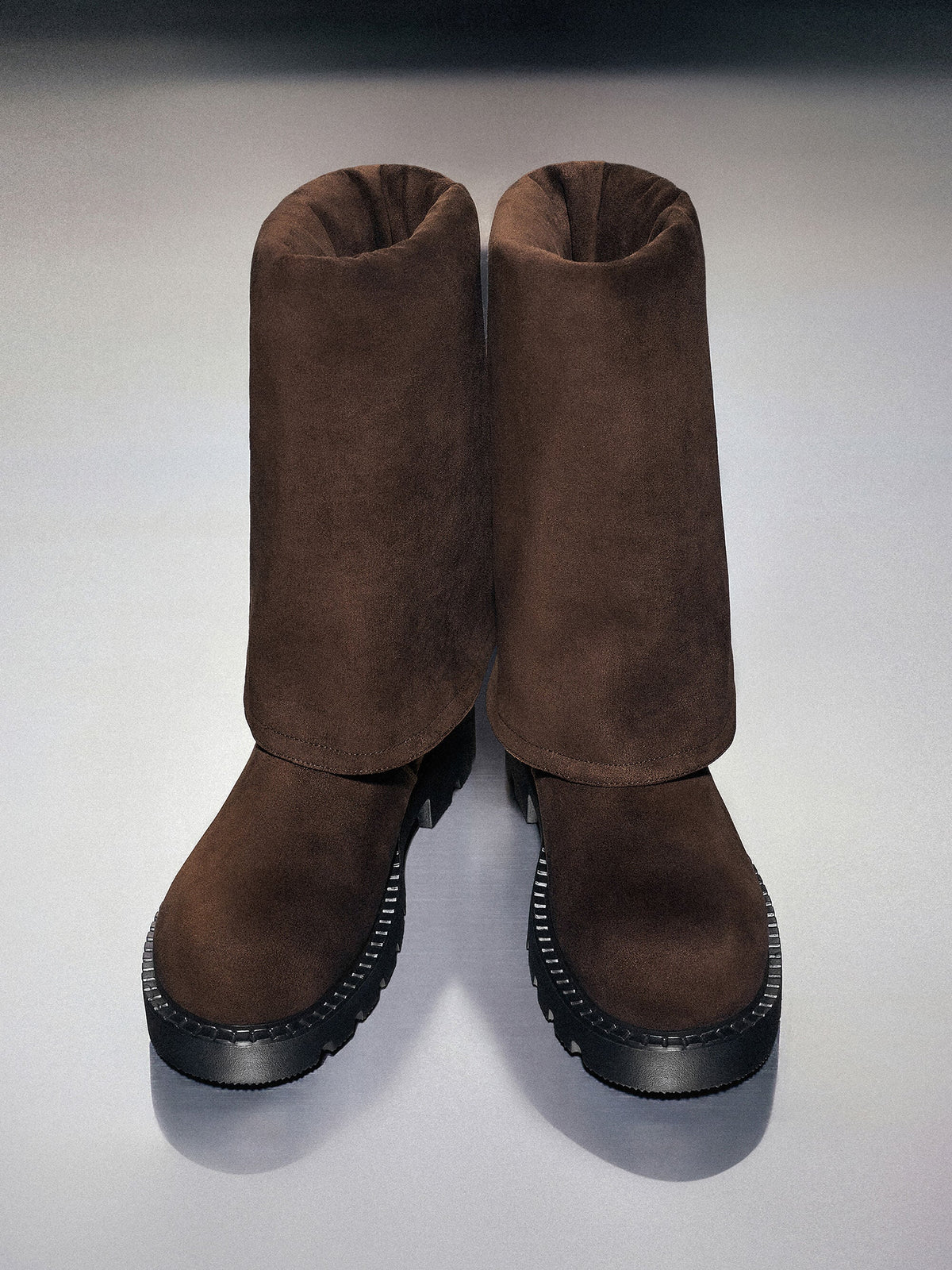CHARLES & KEITH Discount | Camilla Faux Suede Thigh-High Boots - Dark Brown Textured
