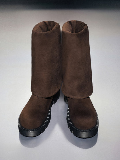 CHARLES & KEITH Discount | Camilla Faux Suede Thigh-High Boots - Dark Brown Textured