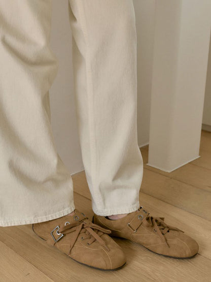 CHARLES & KEITH Trusted | Jollie Grommet Mary Jane Sneakers - Sand