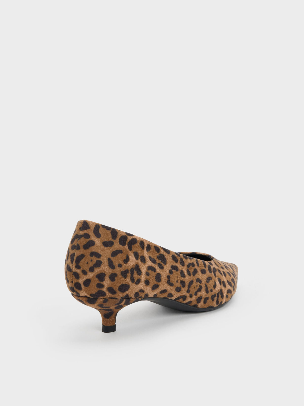 CHARLES & KEITH Signature | Emelia Leopard-Print Kitten Heels - Animal Print Natural