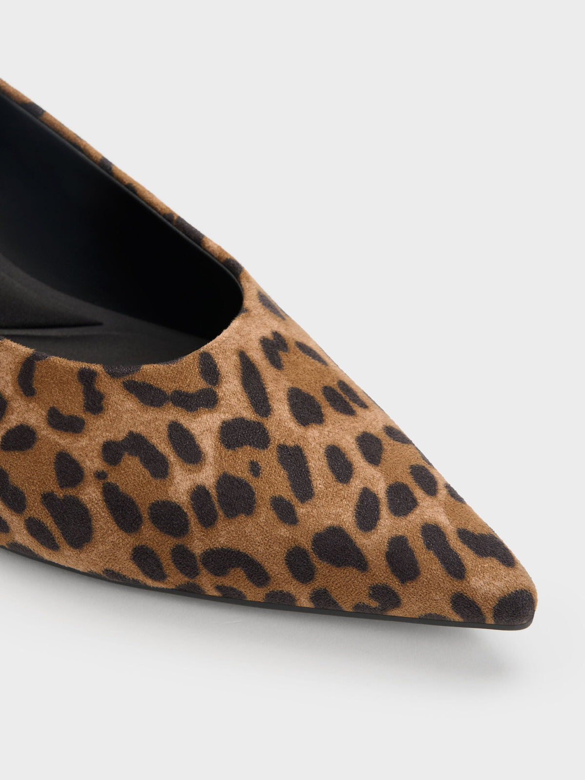 CHARLES & KEITH Signature | Emelia Leopard-Print Kitten Heels - Animal Print Natural