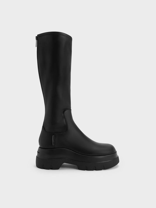 CHARLES & KEITH Value | Leoi Chunky Knee-High Boots - Black