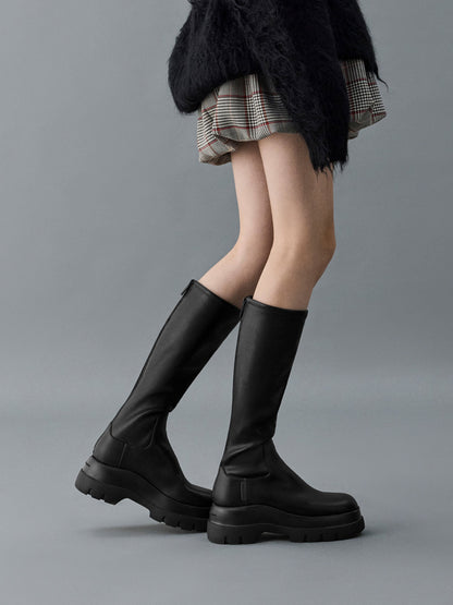CHARLES & KEITH Value | Leoi Chunky Knee-High Boots - Black