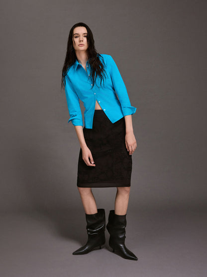 CHARLES & KEITH Customer Favorite | Ruched Kitten-Heel Calf Boots - Black