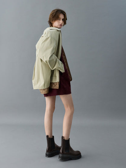 CHARLES & KEITH Featured | Darra Ridged-Sole Ankle Boots - Burgundy