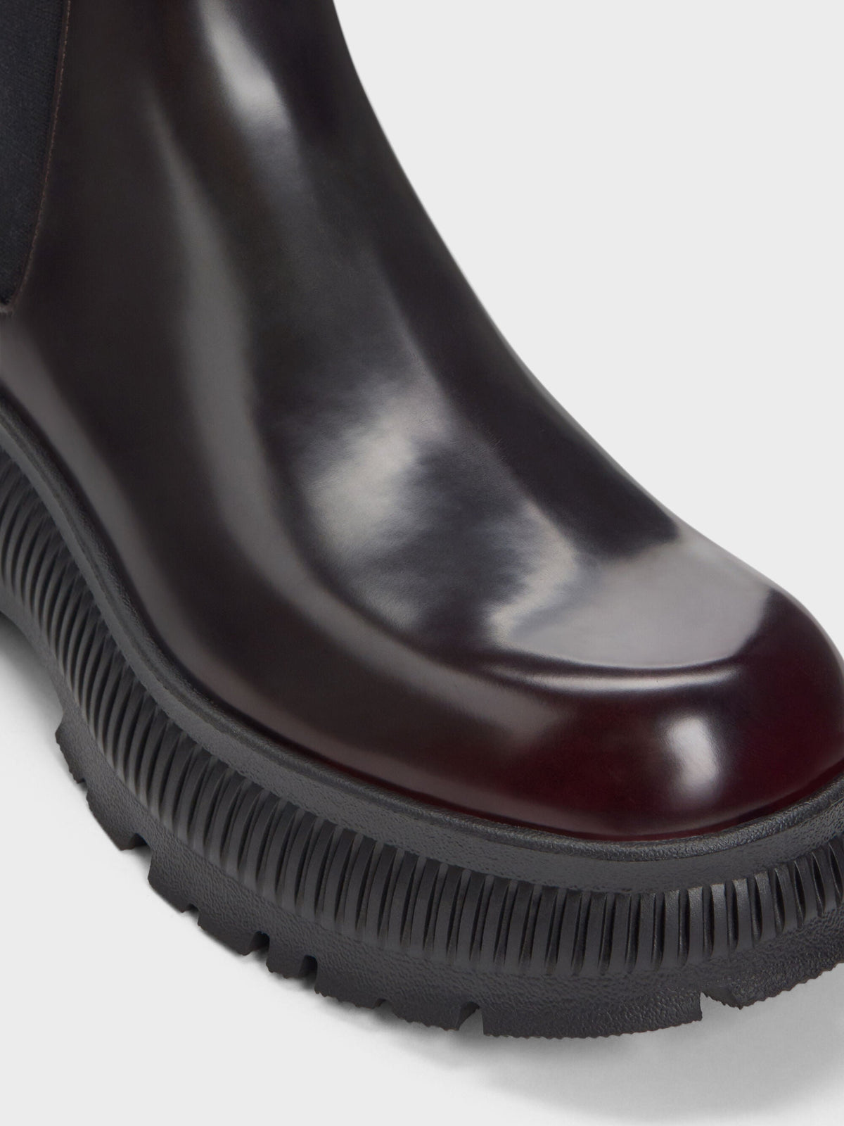 CHARLES & KEITH Featured | Darra Ridged-Sole Ankle Boots - Burgundy
