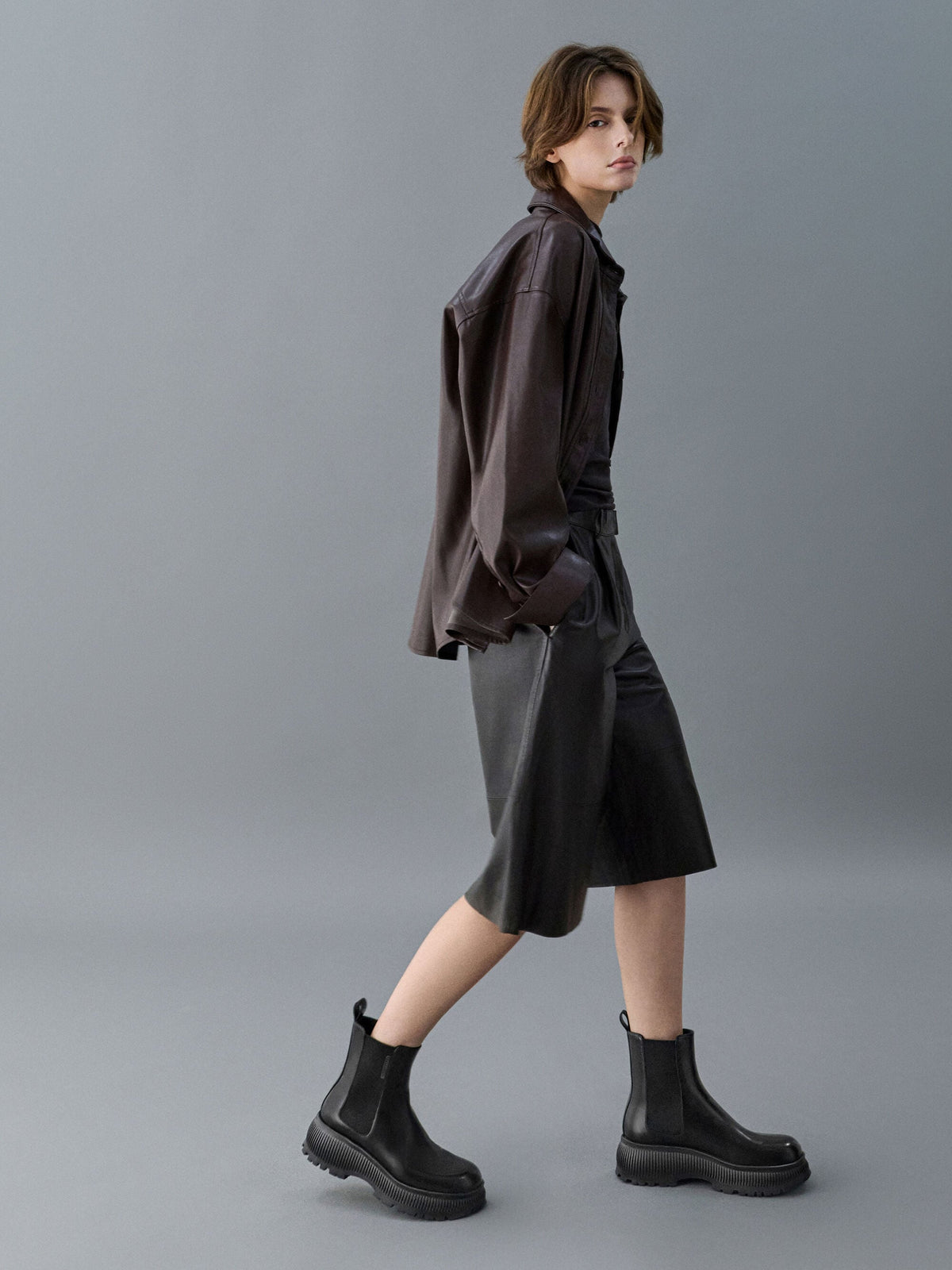 CHARLES & KEITH Deals | Darra Ridged-Sole Ankle Boots - Black