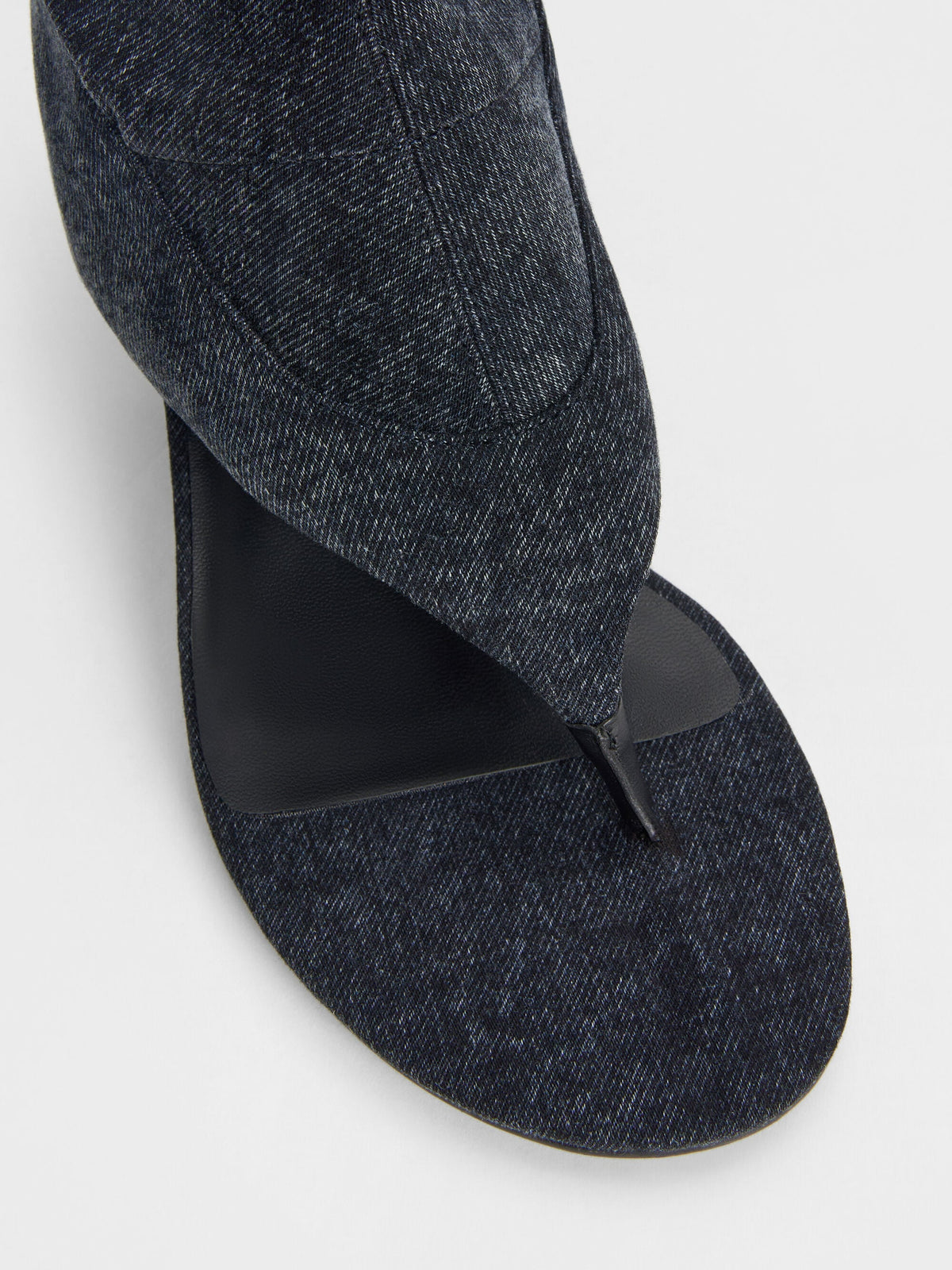CHARLES & KEITH Trending | Aether Denim Thong Boots - Dark Blue