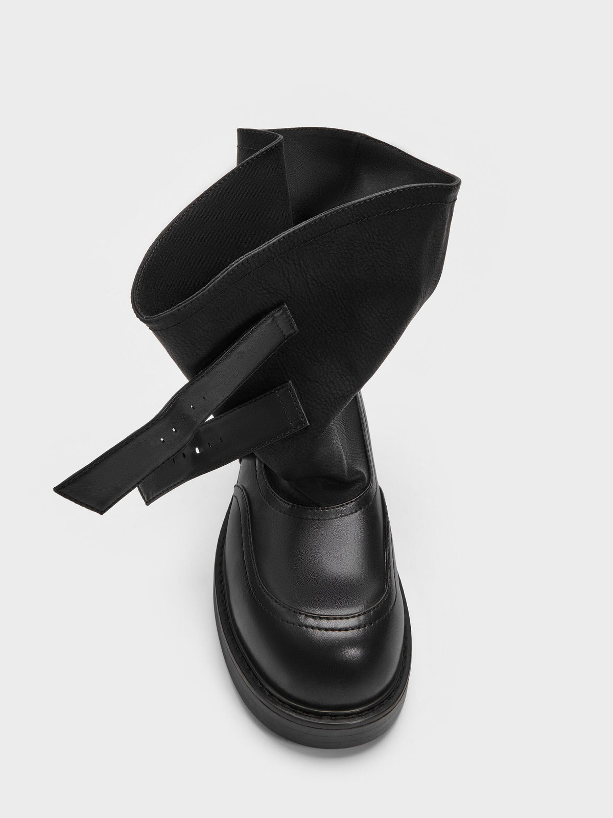 CHARLES & KEITH Hot Sale | Aether Buckled Calf Boots - Black