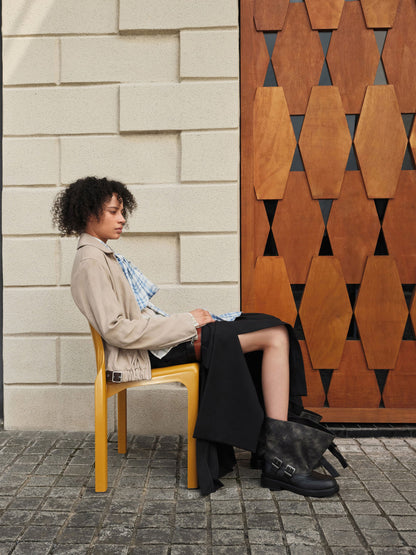 CHARLES & KEITH Special Offer | Aether Buckled Calf Boots - Dark Grey