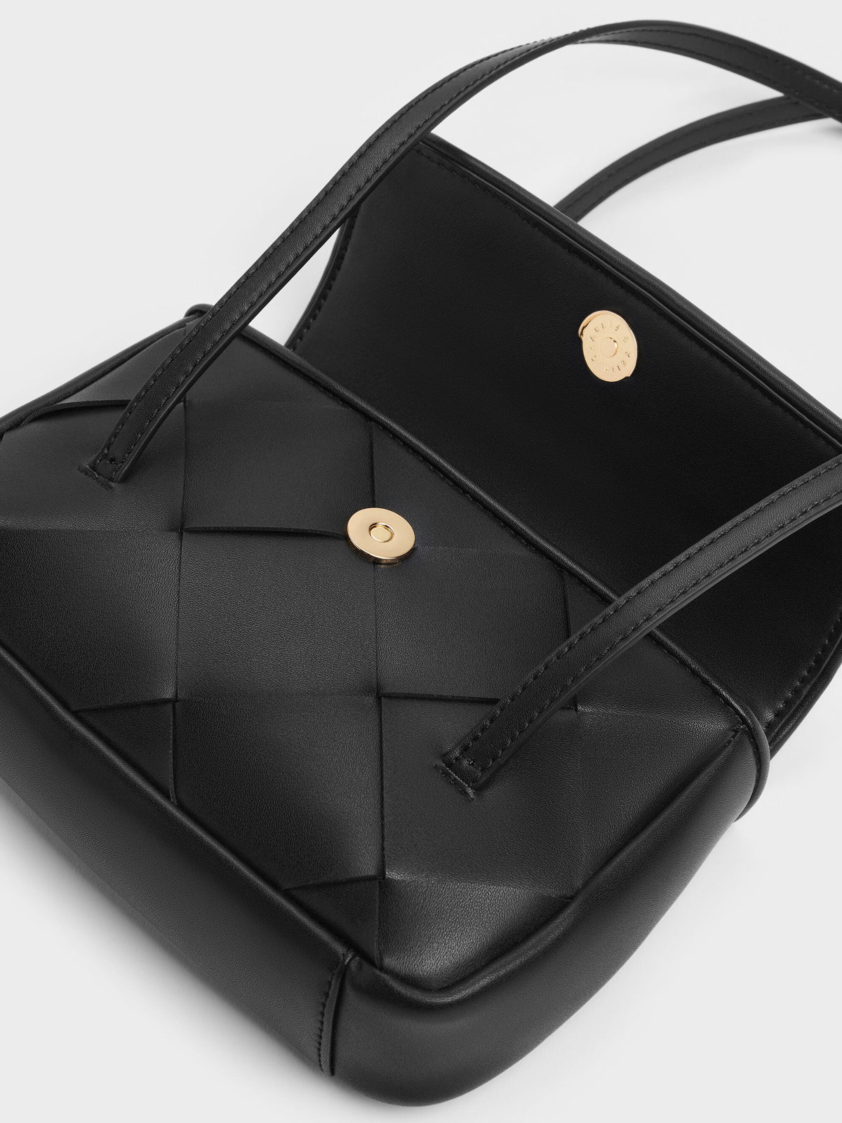CHARLES & KEITH Latest | Maribel Woven Shoulder Bag - Black
