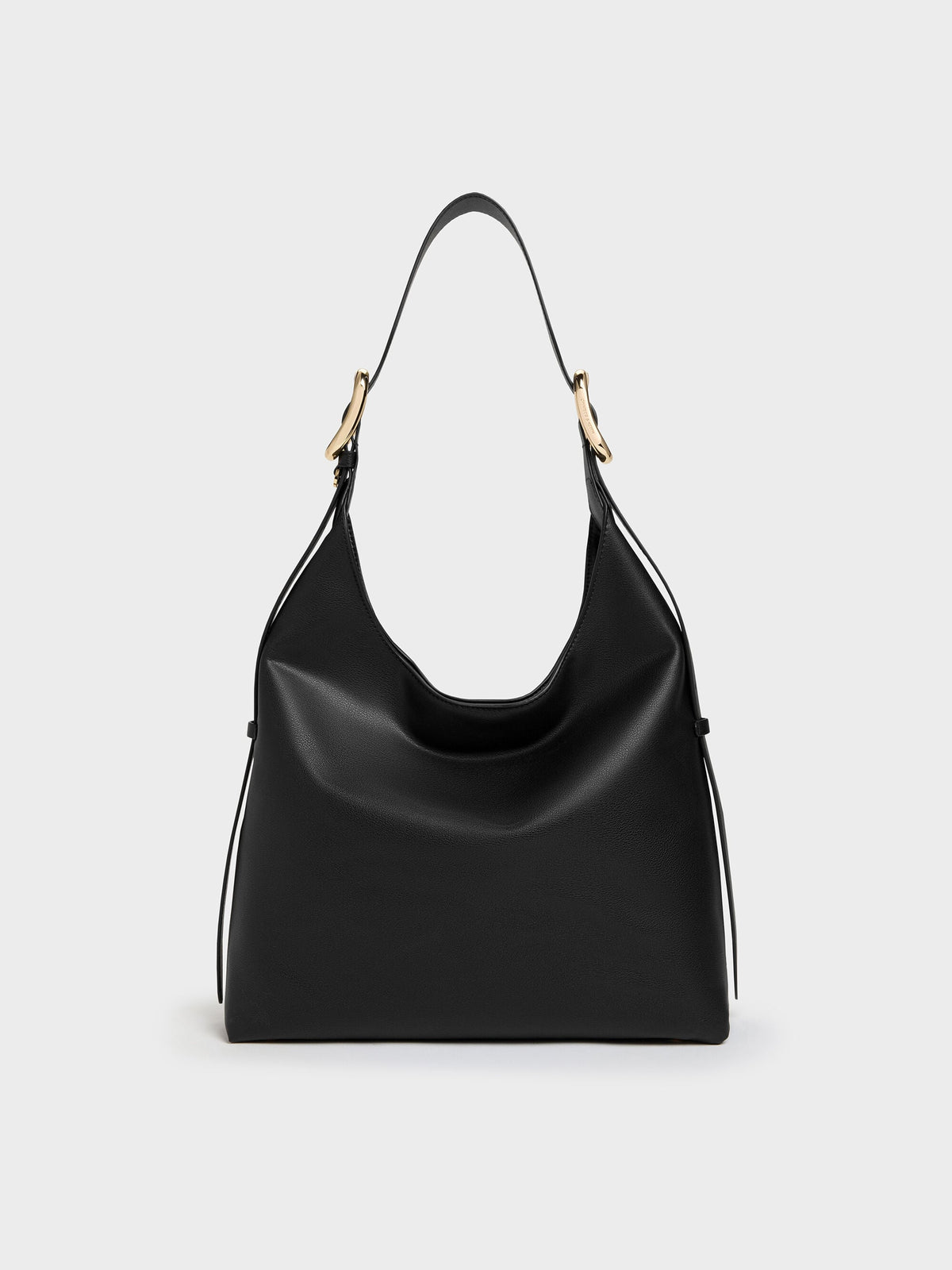 CHARLES & KEITH Best Seller | Aislin Hobo Bag - Black