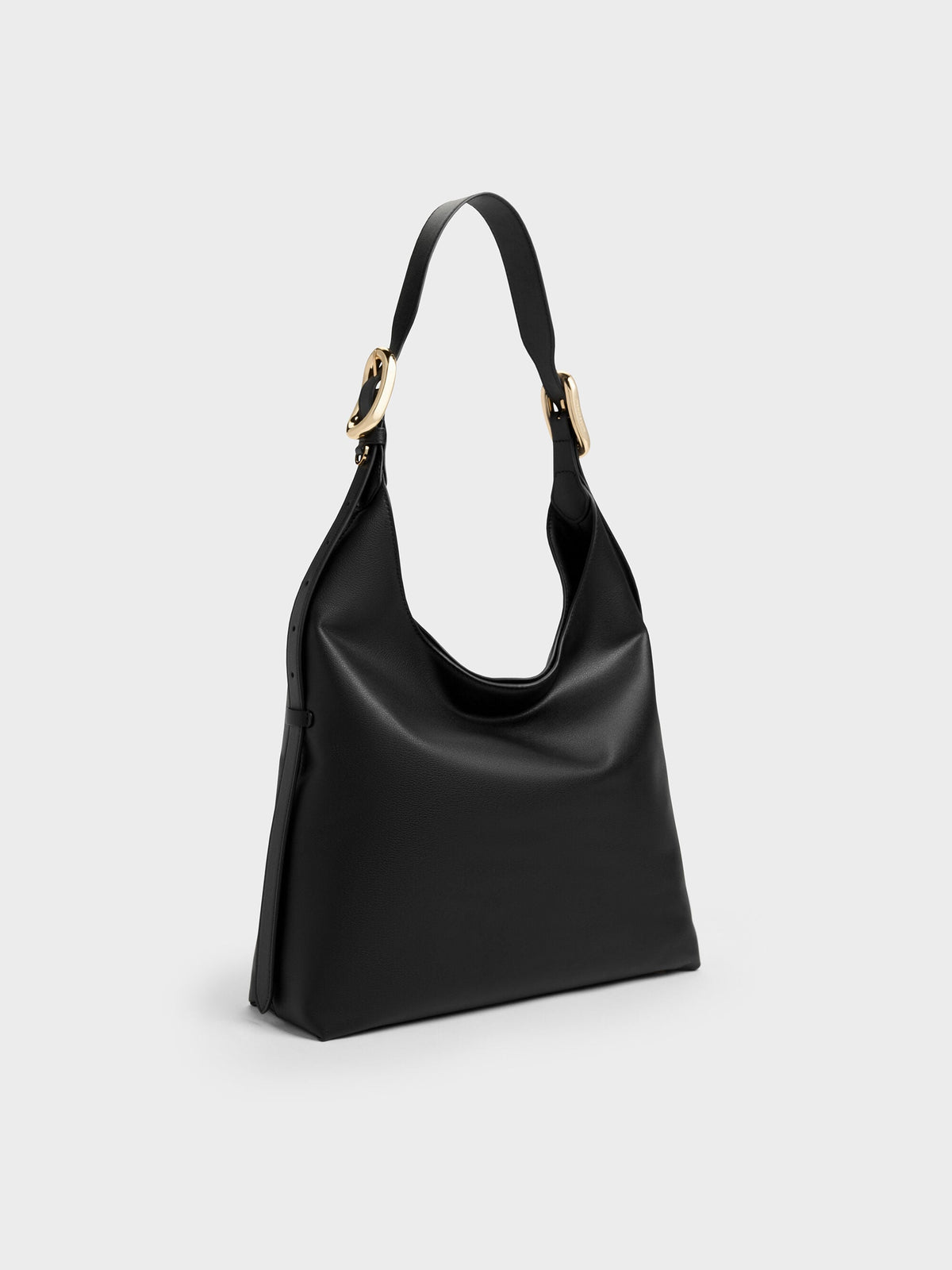 CHARLES & KEITH Best Seller | Aislin Hobo Bag - Black