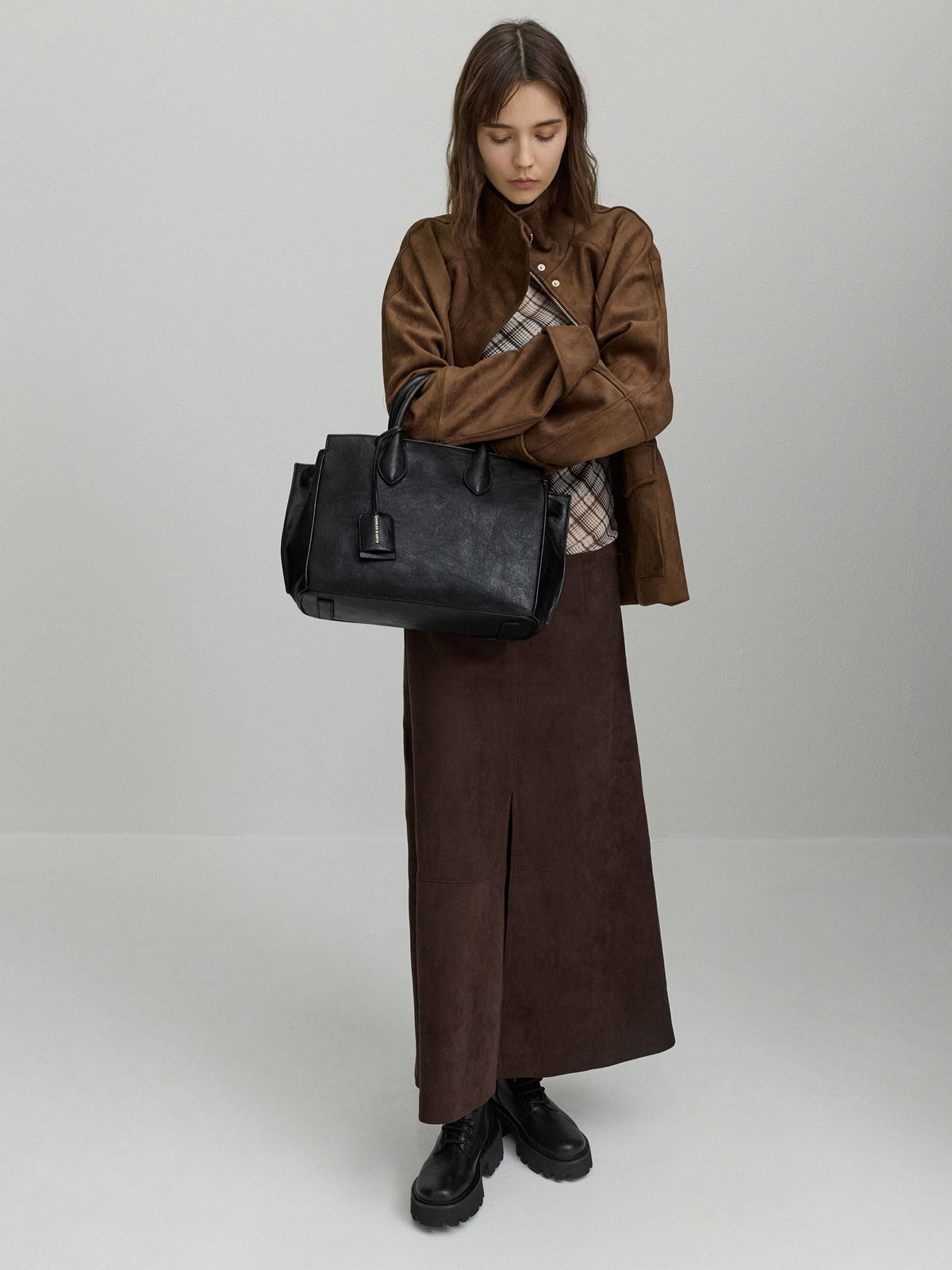 CHARLES & KEITH Featured | Large Ginevra Tote Bag - Black