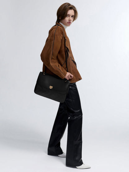 CHARLES & KEITH Best Seller | Connie Quilted Shoulder Bag - Black