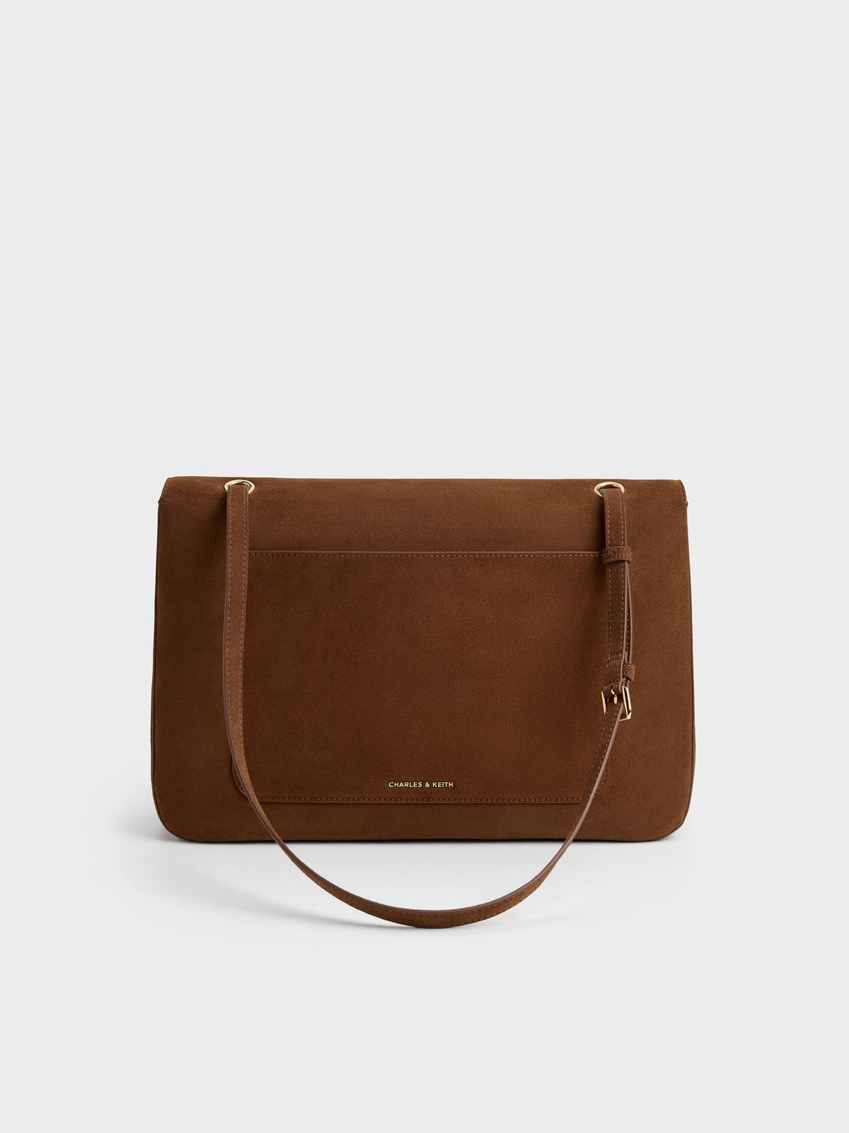CHARLES & KEITH Special Offer | Connie Quilted Shoulder Bag - Pecan Brown