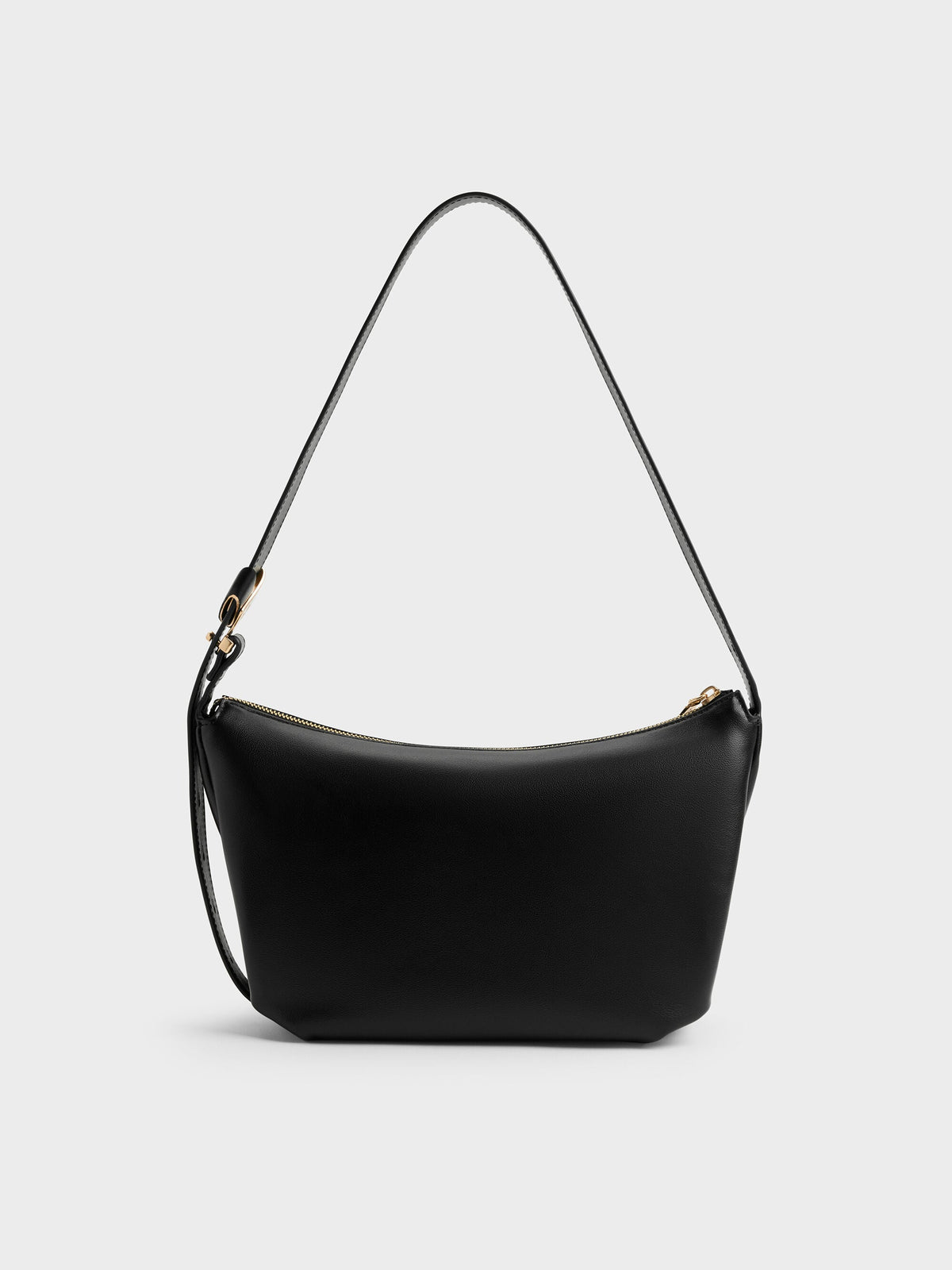 CHARLES & KEITH Essential | Zephyr Hobo Bag - Black