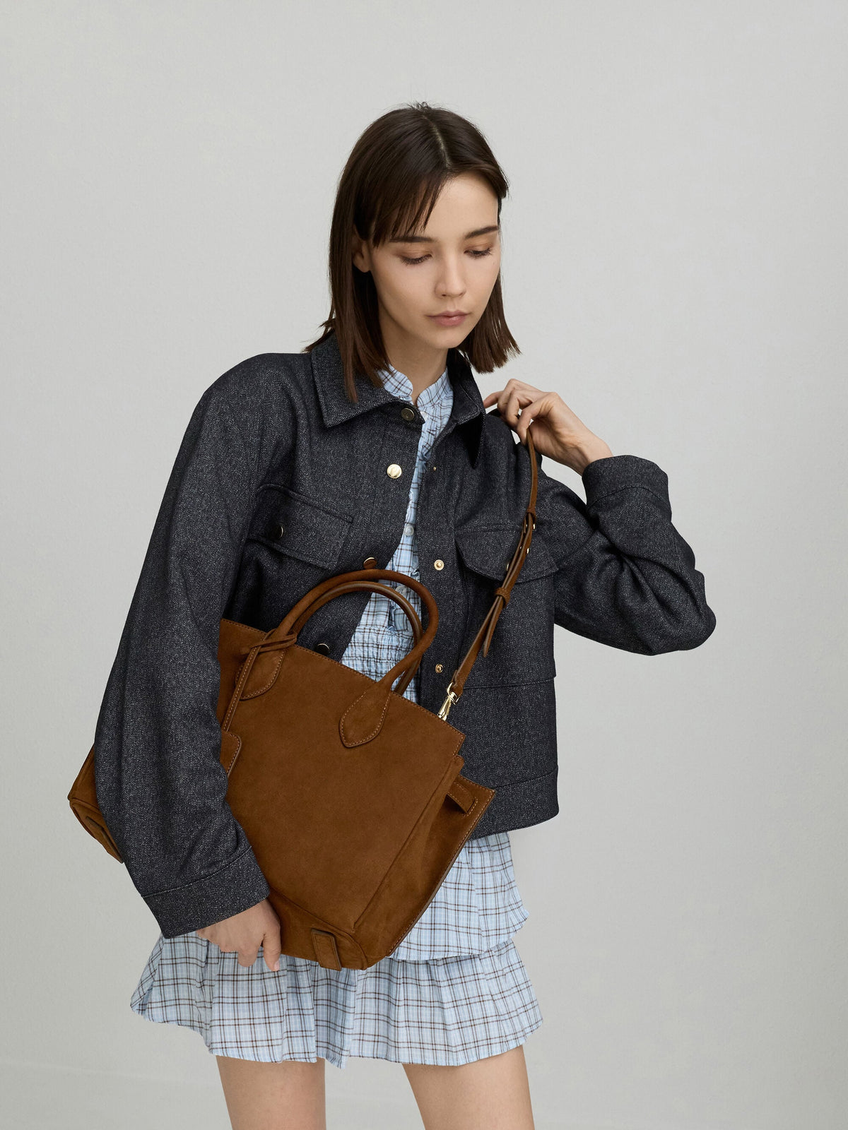 CHARLES & KEITH Quality | Large Ginevra Tote Bag - Pecan Brown