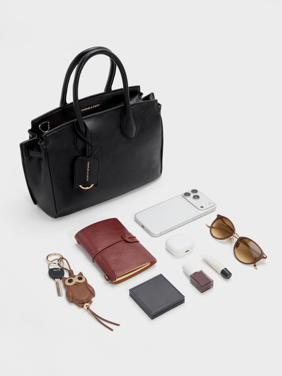 CHARLES & KEITH Special Offer | Ginevra Tote Bag - Black