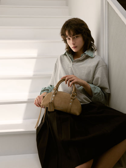 CHARLES & KEITH Value | Tatiana Studded Bowling Bag - Sand
