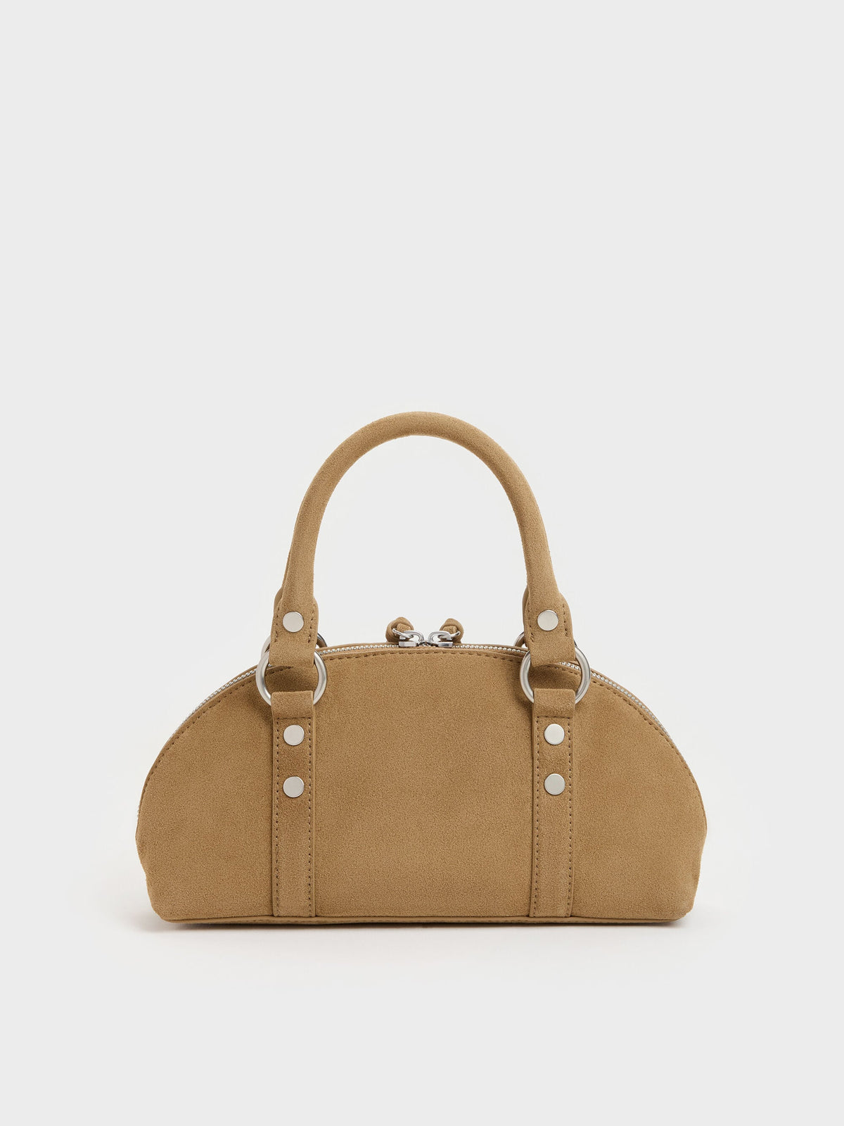 CHARLES & KEITH Value | Tatiana Studded Bowling Bag - Sand