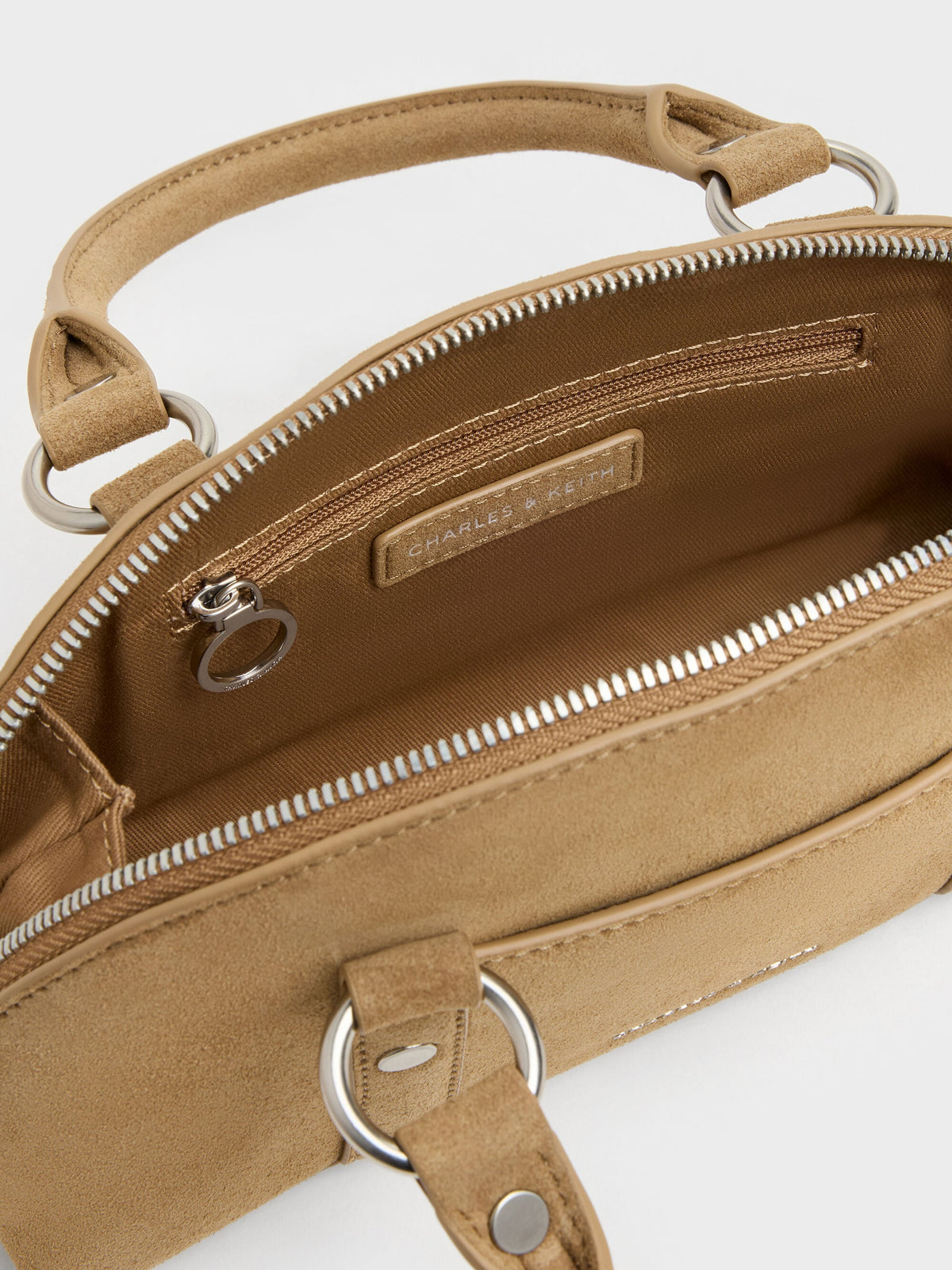 CHARLES & KEITH Value | Tatiana Studded Bowling Bag - Sand